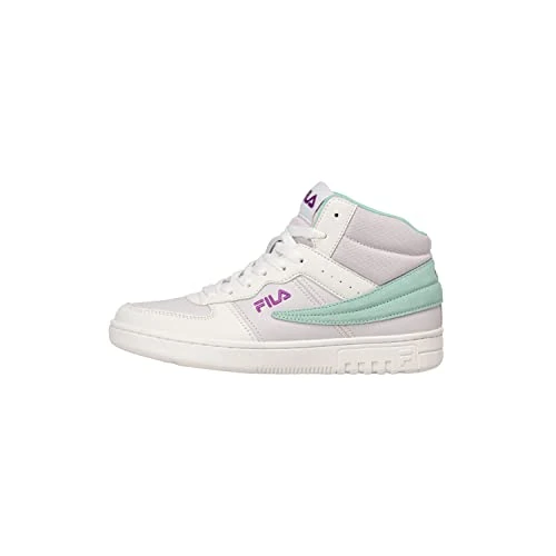 Zeitlich begrenztes Angebot: FILA Damen Noclaf Mid Wmn Sneaker, White-Brook Green, 40 EU Schmal von 80.00 € auf 25.90 € (68% Rabatt)