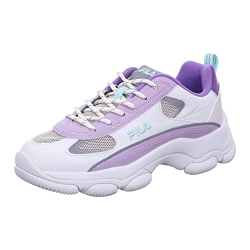 FILA Strada Lucid wmn Sneakers voor dames, White-Fair Orchid, 37 EU