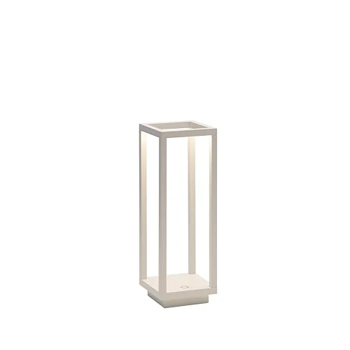 Offerta a tempo: Zafferano, Lampada Home Pro, Lampada da Tavolo Ricaricabile e Senza Fili con Controllo Touch, Adatta per Salotto ed Esterni, Dimmer, 3000 K, Altezza 29,4 cm, Colore Bianco - 38% da 158.60 € a 99.00 €