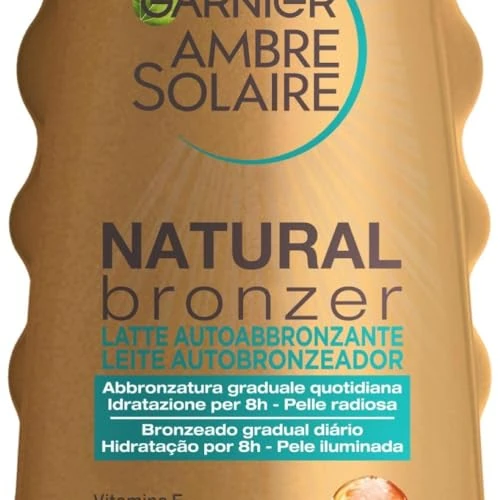Beperkte aanbieding: Garnier Natuurlijke Bronzer Zelfbruinende Melk, voor een natuurlijke en natuurlijke bruining, Resultaat in slechts 1 uur dat tot 1 week duurt, sneldrogend, hydraterend en gladmakend, 200ml van 12.22 EUR naar 12.22 EUR (besparing 0%)
