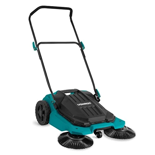 Offre limitée : VONROC Balayeuse Mécanique – Largeur de Balayage de 65cm – Bac de Ramassage de 18 litres – 2600m² par Heure - pour Sols Durs en Intérieur et Extérieur - 3 Brosses De Lavage Inclus de 93.95 € à 93.95 € (0.00% de remise)