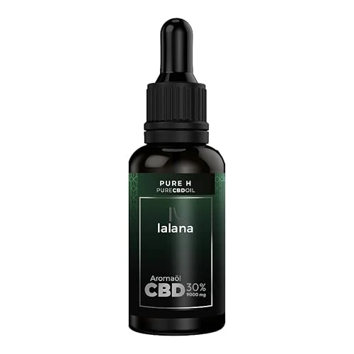 LALANA CBD Oil - PURE H Aceite cañamo con 30% CBD | 30ml | 9000 mg de CBD | Fórmula mejorada - Aceite cannabidiol orgánico, limoneno y piperina | 0% THC.