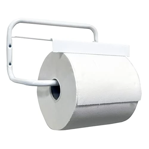 Oferta limitada: Tecnokit Porta Rollo Industrial de Pared para Rollos Toalla, Acero Pintado Blanco con Kit de Montaje Incluido, Soporte Bobina 29 cm, Robusto y fácil de Instalar de 31.80 € a 31.80 € (ahorro 0.00%)