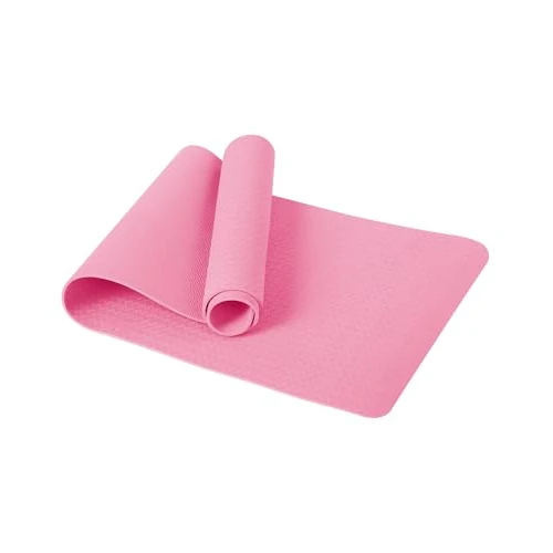 Good Nite Gymnastiekmat, yogamat, fitnessmat, antislip, trainingsmat, sport, turn, pilates, mat, vloerturnmat met draagriem, 183 x 61 x 0,6 cm (roze)