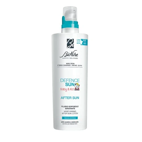 Offerta a tempo: Bionike Defence Sun - Fluido Doposole Corpo Baby & Kid, per Pelli Sensibili e Intolleranti, Azione Riparatrice e Lenitiva, Riduce Rossore e Contrasta Secchezza della Pelle, 200 ml - 0.00% da 11.52 € a 11.52 €