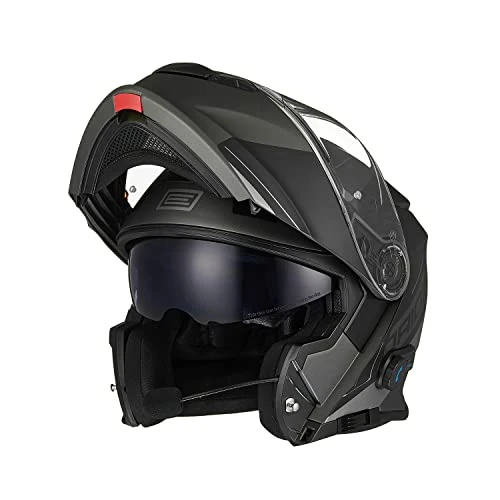 Oferta limitowana: ORYGINALNY Modułowy kask motocyklowy ECE z certyfikatem ECE Zintegrowany kask motocyklowy z podwójnym wizjerem (Spike Black Titanium,M) z 852.87 zł na 844.31 zł (oszczędź 1.0%)