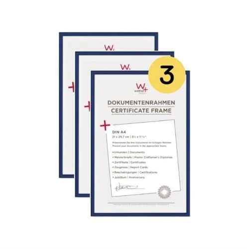 Offre limitée : walther design Cadre photo walther design bleu 21 x 29,7 cm (DIN A4) Lot de 3, New Lifestyle Cadre en plastique KV130L3 de 19.49 € à 18.36 € (6% de remise)