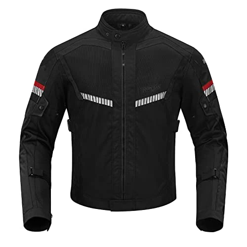 Tijdelijke aanbieding: Motorfiets Motorfiets Zomer Jas Ademend, Full Body 5 CE Gepantserde Bescherming, voor Mannen Vrouwen Dames M Zwart van 89.99 € naar 89.99 € (0.00% korting)