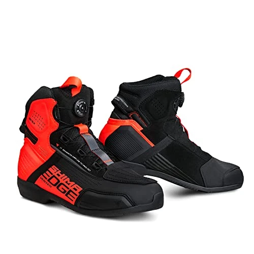 Offerta a tempo: Shima Edge Vented, Scarpe da Motociclista per Uomo - Traspirante, Scarpe da Equitazione Stradale Rinforzate con Sistema di Chiusura ATOP (Rosso, 43) - 9% da 124.02 € a 113.00 €