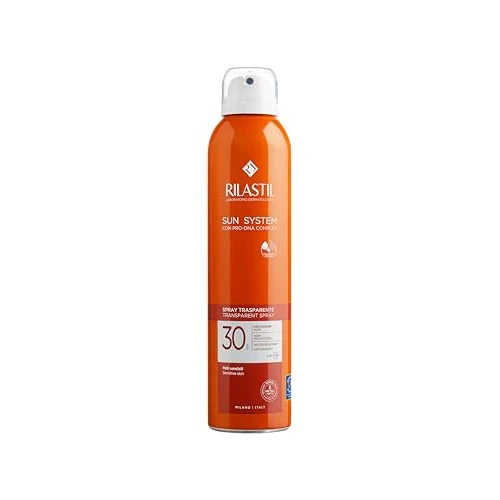 Oferta limitada: Rilastil Sun System Transparent, Spray corporal transparente, acción antioxidante, textura ultraligera, para todo tipo de pieles, SPF 30, envase de 200 ml de 23.03 EUR a 23.03 EUR (ahorro 0%)