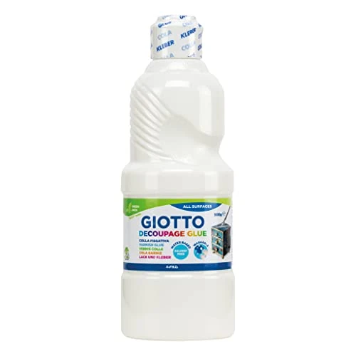 Offerta a tempo: Giotto- Flacone 500 g Colla Decoupage liquida, Colore Bianco, 500g, F546500 - 10% da 8.40 € a 7.55 €