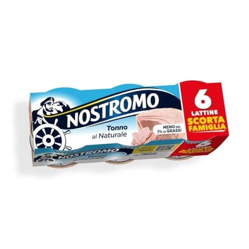 Offerta a tempo: Nostromo - Tonno al naturale, 6 lattine da 70gr. Meno dell'1% di grassi, senza conservanti - 15% da 5.49 € a 4.67 €