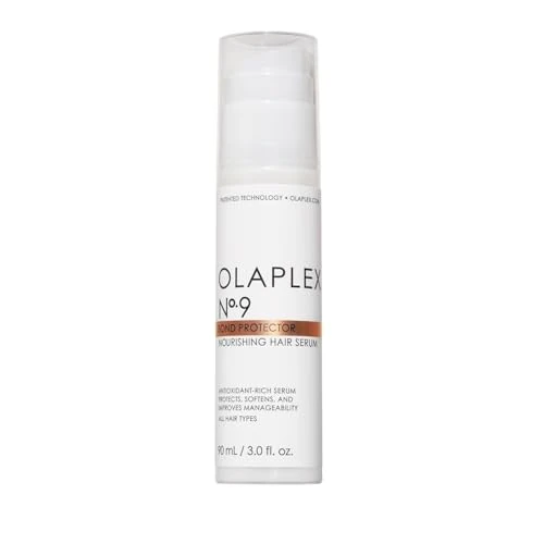 Olaplex No 9 Suero Nutritivo Para el Cabello, Protector Del Calor, Suaviza y Nutre Sin Peso, Reduce Los Enredos y La Estática, Para Todo Tipo de Cabello, Sin Sulfatos Ni Parabenos, 90ml
