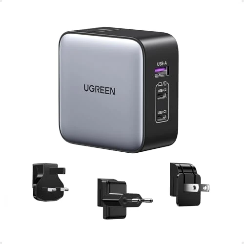 Offerta a tempo: UGREEN Nexode 65W Caricatore da Viaggio con Adattatori Universali Internazionale Compatibile MacBook Pro Air iPad iPhone 17 Pro Max Air 16 15 14 13 Galaxy S26 25 24 Pixel 10 Pro - 35% da 46.95 € a 30.39 €