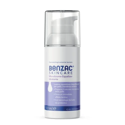 Offerta a tempo: Benzac Skincare Microbiome Equalizer, Lozione Idratante Viso, Anti Acne, con Tecnologia Derivata da Probiotico e Pantenolo Lenitivo con Vitamina B5 — 26% da 20,90 € a 15,49 €