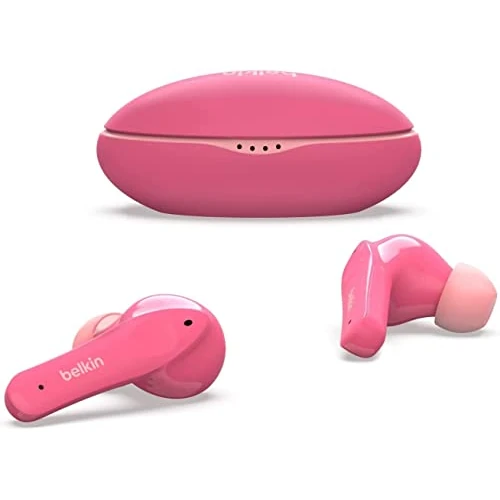 Zeitlich begrenztes Angebot: Belkin SOUNDFORM Nano, Bluetooth-Kopfhörer für Kinder, kabellos, 85-dB-Begrenzung zum Gehörschutz, Online-Unterricht, Schule, IPX5-zertifiziert, 24 Std. Betrieb – Rosa, One Size, PAC003 von 39.99 € auf 39.99 € (0.00% Rabatt)