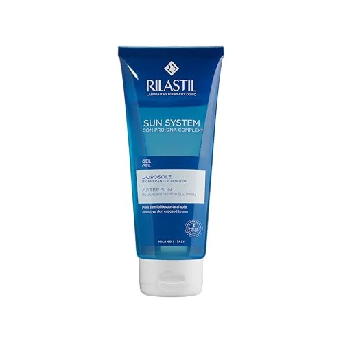 Offerta a tempo: Rilastil Sun System Gel Doposole Trasparente Viso e Corpo, Rigenerante, Idratante e Lenitivo con Acido Ialuronico, per Pelli Sensibili Confezione da 200ml - 19% da 10.78 € a 8.68 €