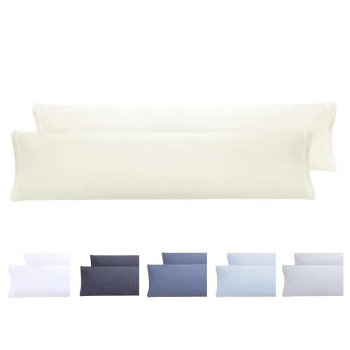Tijdelijke aanbieding: Todocama 2 kussenslopen, extra zachte microvezel, hypoallergeen, set met 2 kussenslopen, 150 x 40 cm, beige van 12.19 € naar 12.19 € (0.00% korting)