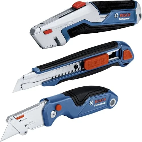 Offerta a tempo: Bosch Professional Set di Coltelli da 3 Pz. (Incl. Coltello Universale conLama Estraibile) — 10% da 53,08 € a 47,78 €