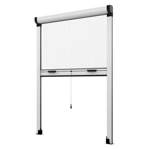 Zanzariera a Rullo Riducibile Verticale fai da te in kit Vari Colori e Misure disponibili (100 x 160, Bianco)