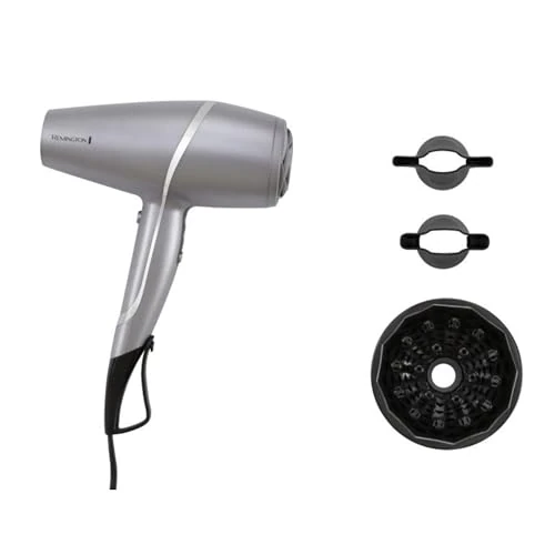Offerta a tempo: Remington Asciugacapelli [3 Accessori: Diffusore e 2 Concentratori, Tecnologia StyleAdapt che Regola il Calore] PROluxe You (Ionico, Rivestimento Diamond-Ceramic, Asciugatura Rapida, 2400W) AC9800 - 58% da 165.00 € a 69.99 €