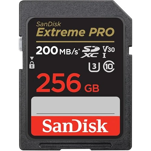 Oferta limitada: SanDisk Extreme PRO Tarjeta SD 256 GB SDXC, SD Card 4k UHD, UHS-I, V30, hasta 200 MB/s, SanDisk QuickFlow Technology, Software de recuperación de datos RescuePRO Deluxe, Class 10, U3 de 67.99 EUR a 37.92 EUR (ahorro 44%)