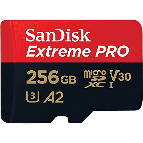 Limited offer: SanDisk 256GB Extreme PRO® microSD™ UHS-I Card with Adapter C10, U3, V30, A2, 200MB/s Read 140MB/s Write SDSQXCD-256G-GN6MA from 61.99 EUR to 50.17 EUR (save 19%)