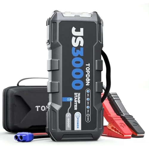 Tijdelijke aanbieding: TOPDON Booster Batterij 3000A 24000mAh Batterij Starter, JS3000 Draagbare Jump Starter voor Voertuig (Tot 9L Benzine / 7L Diesel) Auto Starter van 169.99 € naar 169.99 € (0.00% korting)