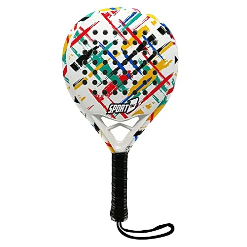 Tijdelijke aanbieding: Padelracket Winner 100% koolstofvezel – peddelracket rond voor gevorderde spelers – responsieve, duurzame schep ideaal voor spelers met krachtige slagen – wit met fantasie van 96.90 EUR naar 96.90 EUR (korting 0%)