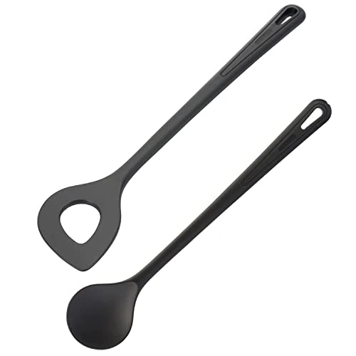 Offre limitée : Westmark écumoir pointus + cuillère à remuer/cuisiner, set de 2 pièces, résistant à la chaleur jusqu'à 270 °C, plastique, Gentle Plus, Noir, 288722E9 de 9.60 € à 8.95 € (7% de remise)