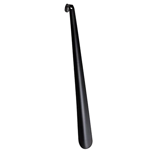 Offerta a tempo: WENKO Calzascarpe extra lungo, aiuta a calzare le scarpe senza sforzare la schiena o chinarsi, lunghezza 58,5 cm acciaio inox con foro per appenderlo, ideale per corridoio e ingresso, nero - 0.00% da 12.19 € a 12.19 €