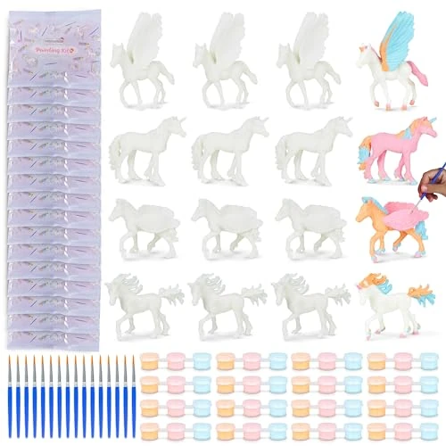Offerta a tempo: BONNYCO Unicorno Bambina, Set Pittura Bambini 16 Pezzi. Regalo Gadget Compleanno Bambini, Regalini Fine Festa Compleanno. Regalino Fine Festa Dopo Invitati, Kit Lavoretti, Gadget Unicorno Giocattolo - 0.00% da 17.99 € a 17.99 €