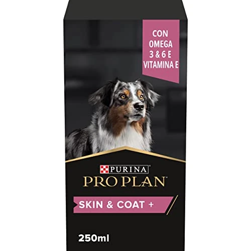 PURINA PRO PLAN Skin and Coat + Supplement liquido per Cani Adulti con Omega 3 & 6 e Vitamina E Confezione da 250ml
