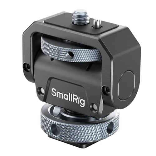 Offerta a tempo: SMALLRIG Supporto per Monitor da Telecamera Lite con Slitta a Freddo, Girevole a 360° e Inclinabile a 180° per Monitor da Campo, LED, Capacità di Carico Massima di Inclinazione a 90°, 3,2 kg - 3809B - 41% da 29.90 € a 17.52 €