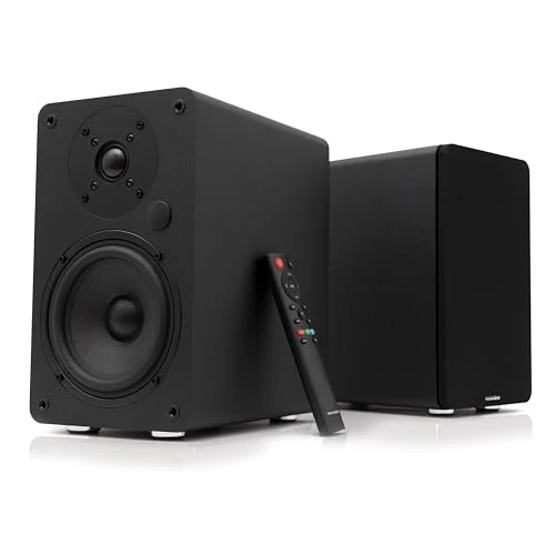 Zeitlich begrenztes Angebot: VULKKANO A5 ARC Aktivlautsprecher mit 5.25" Woofer, Bluetooth 5.0, HDMI ARC, Optische, RCA, USB, mit Subwoofer-Ausgang, HiFi Regallautsprecher mit elegantem Design von 159.99 € auf 159.99 € (0.00% Rabatt)