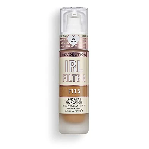 Offre limitée : Makeup Revolution, Irl Filter, Longwear, Fond de Teint, F13.5, 23ml de 10.99 € à 10.00 € (9% de remise)