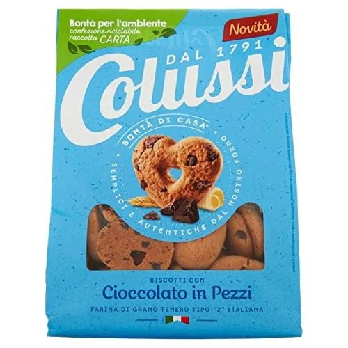 Colussi Frollini con Cioccolato in Pezzi, 500g
