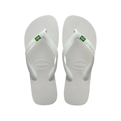 Havaianas - Top Brasil, Chanclas Cómodas, Duraderas y Ligeras, con Suela Antideslizante, Bandera de Brasil en las Tiras, Adultos, Unisex