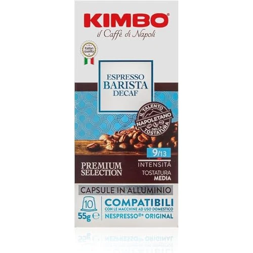 Offerta a tempo: Kimbo 100 Capsule Caffè Compatibili Nespresso®, Espresso Barista Decaf - 20% da 32.90 € a 26.32 €