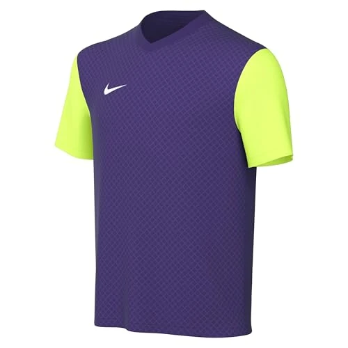 Zeitlich begrenztes Angebot: Nike DH8389-547 Y NK DF Tiempo PREM II JSY SS T-Shirt Unisex Court Purple/Volt/White Größe S von 17.99 € auf 12.41 € (31% Rabatt)