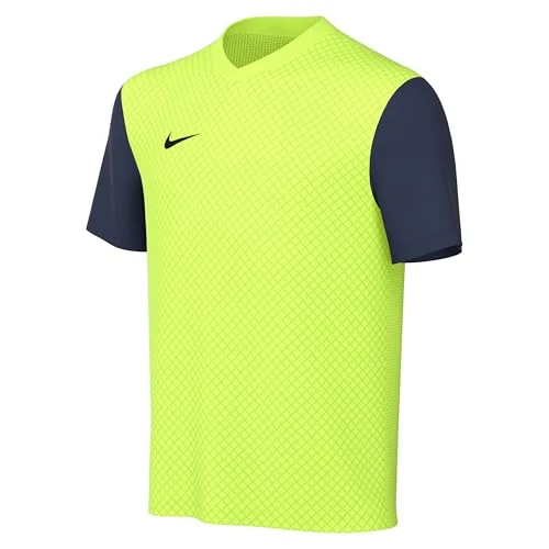 Offre limitée : Nike Unisex Kids Jersey Y NK DF Tiempo Prem II JSY SS, Volt/Midnight Navy/Black, DH8389-702, XS de 17.99 € à 13.99 € (22% de remise)