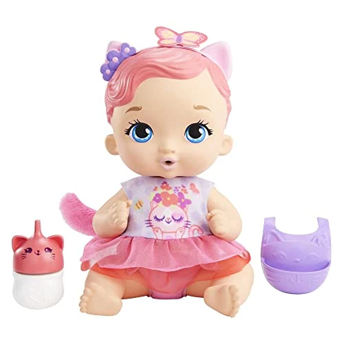 Oferta limitada: My Garden Baby Gatito Bebe y hace pipí Orejas rosas Muñeca bebé de juguete con pañal, biberón, diadema y accesorios , regalo +3 años (Mattel HHL21) de 18.75 € a 15.13 € (ahorro 19%)