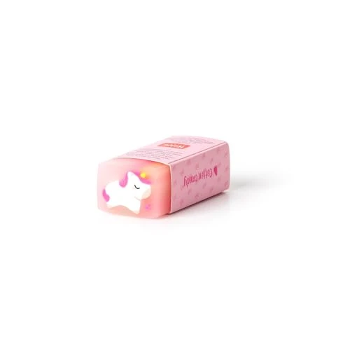 Legami - Scented Eraser, Jelly Friends, 2.2 x 5 cm, Unicorn Theme, Cotton Sugar Flavor, Soft and Clean Erasing