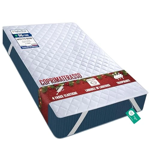 Offerta a tempo: Utopia Bedding Protezione per materasso trapuntata con cinghia elastica 160x200 cm, Coprimaterasso fino a 30 CM di profondità, Topper per letto (Bianco) - 29% da 22.99 € a 16.27 €