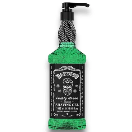 Bandido Shaving Gel | Transparent Gel | Non-Foaming Precise Shaving | Men and Women | 01 Pearly Green 1000 ml