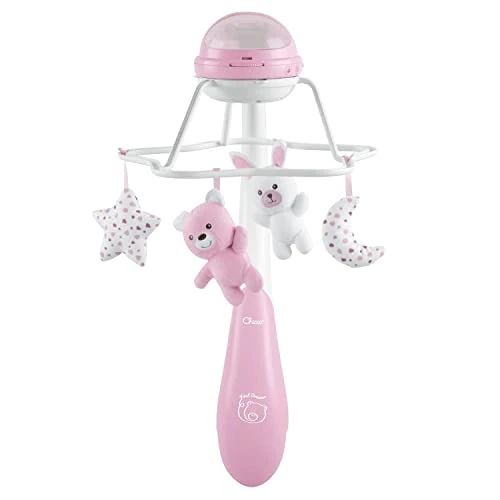 Limited offer: Chicco First Dreams Rainbow Musical Mobile, 3-in-1 Newborn Scalable Mobile with Soothing Melodies and Rainbow Projection, with 4 Soft Pendants, Compatible with Next2Me Cribs, 0 Months+, Pink from 32.83 USD to 32.83 USD (save 0%)