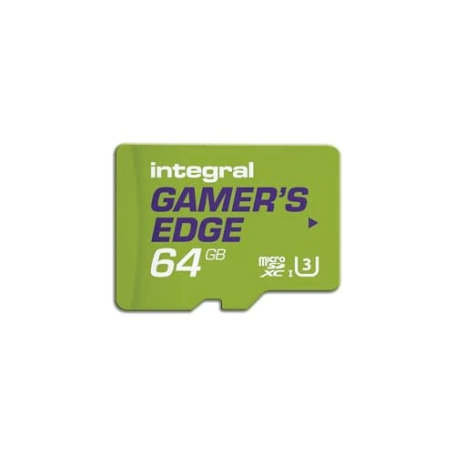 Integral Scheda Micro SD da 64 GB Gamer's Edge per Nintendo Switch Carica e salva giochi velocemente, memorizza giochi, DLC e salva dati, costruita per Nintendo Switch, Switch Lite e Switch OLED per