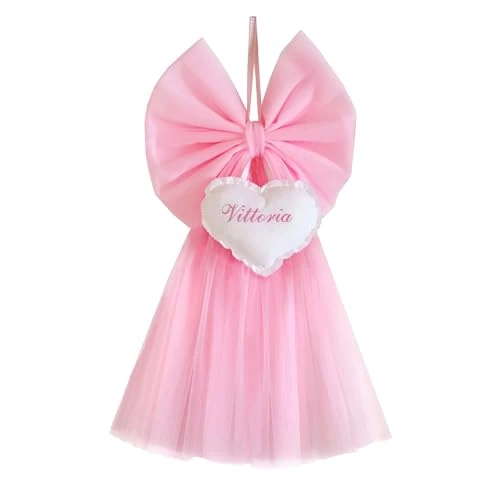 Offerta a tempo: ZAIRISE - Fiocco Nascita Bimba, Fiocco Nascita, Fiocco Nascita Bimba Personalizzato, Fiocco Nascita Rosa, Fiocchi Nascita, Fiocco Nascita con Nome, Fiocchi Nascita Bambina - 0% da 22.99 € a 22.99 €