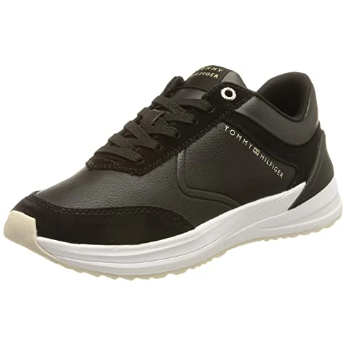 Tommy Hilfiger Women Running Trainers Athletic Shoes, Black (Black), 41 EU