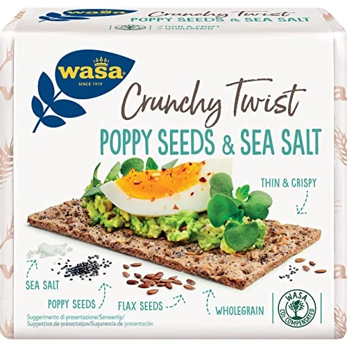 Oferta limitada: Wasa Pan Crujiente Poppy seeds, 245 gr de 3.29 EUR a 3.29 EUR (ahorro 0%)